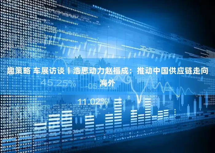 趣策略 车展访谈丨浩思动力赵福成:推动中国供应链走向海外